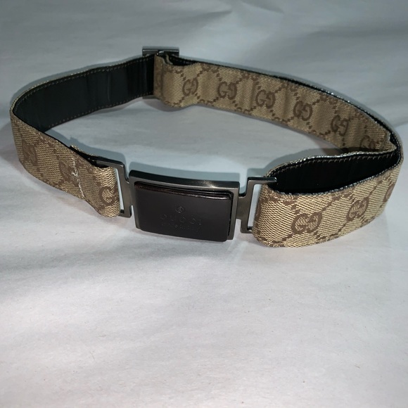 GUCCI size SMALL Guccissima GG web leather BELT - Picture 1 of 8